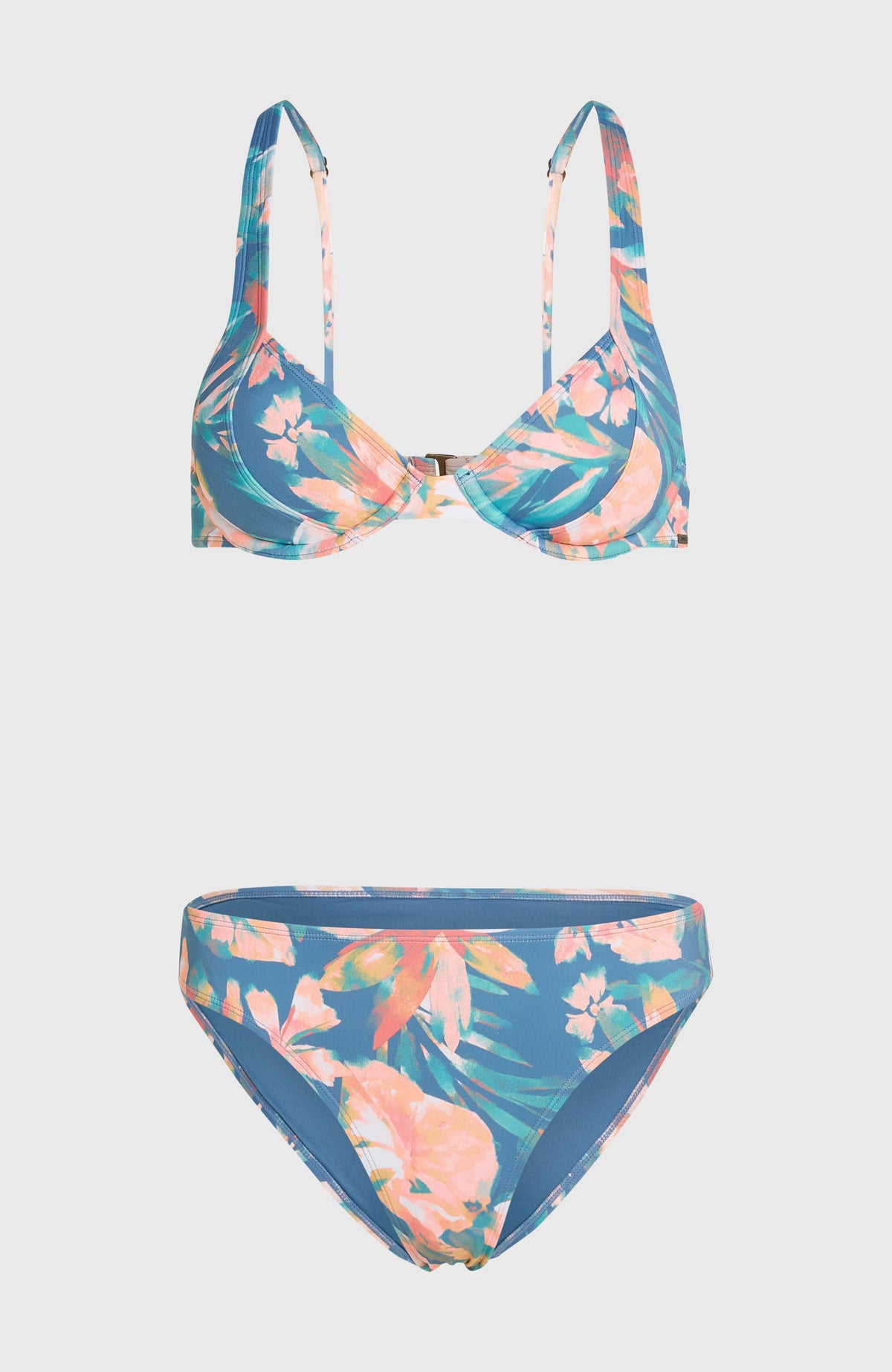 Saltwater Elsie Rita Bikini Set | Blue Painted Tropics