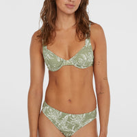 Saltwater Elsie Rita Bikini Set | Green Textured Jungle