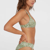 Saltwater Elsie Rita Bikini Set | Green Textured Jungle