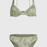 Saltwater Elsie Rita Bikini Set | Green Textured Jungle