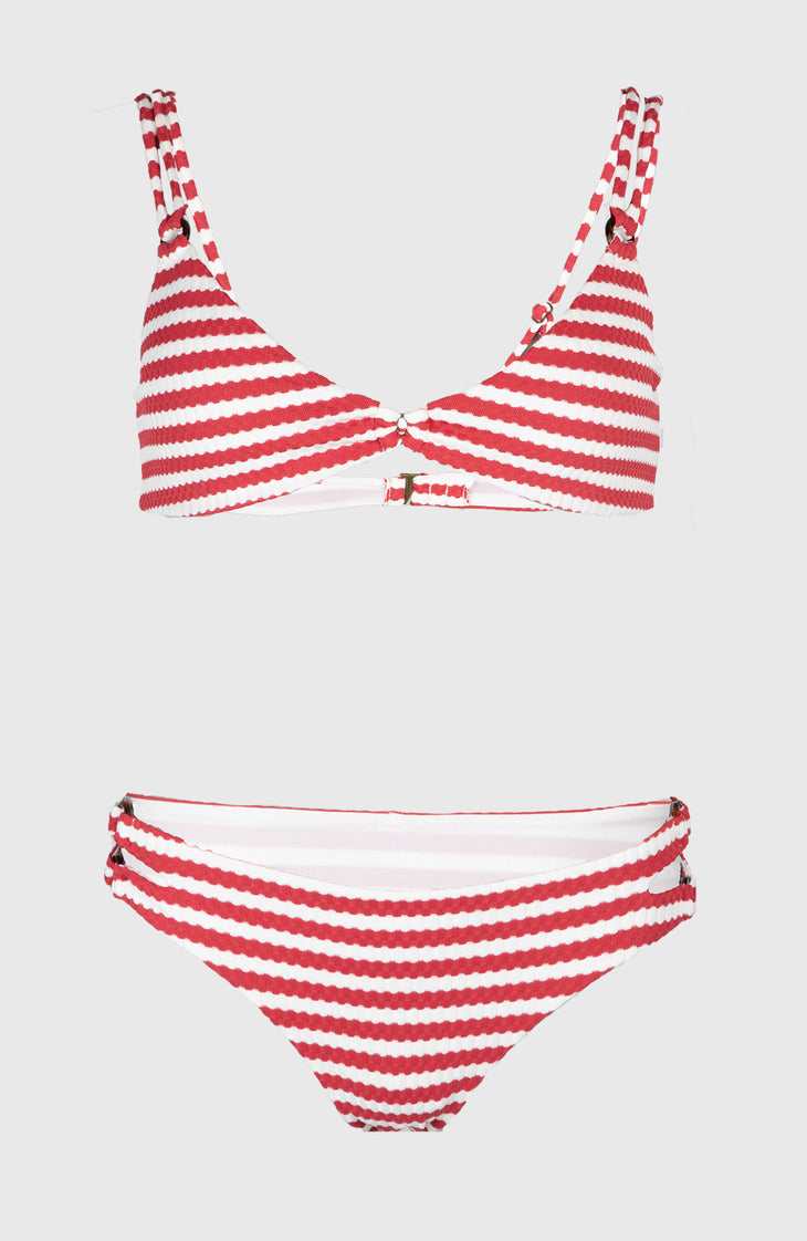 O'Riginals Bikini Set | White/Red Originals Stripe