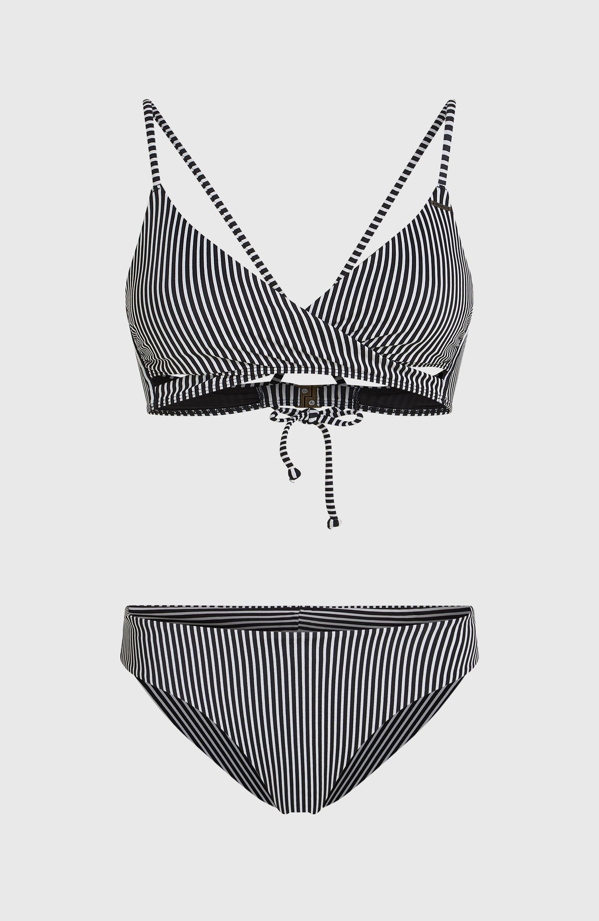 Essentials Baay Maoi Bikini Set | Black Micro Stripe
