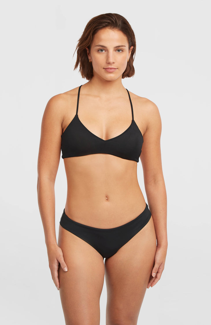 Huntington Bralette Bikini Top | Black Out