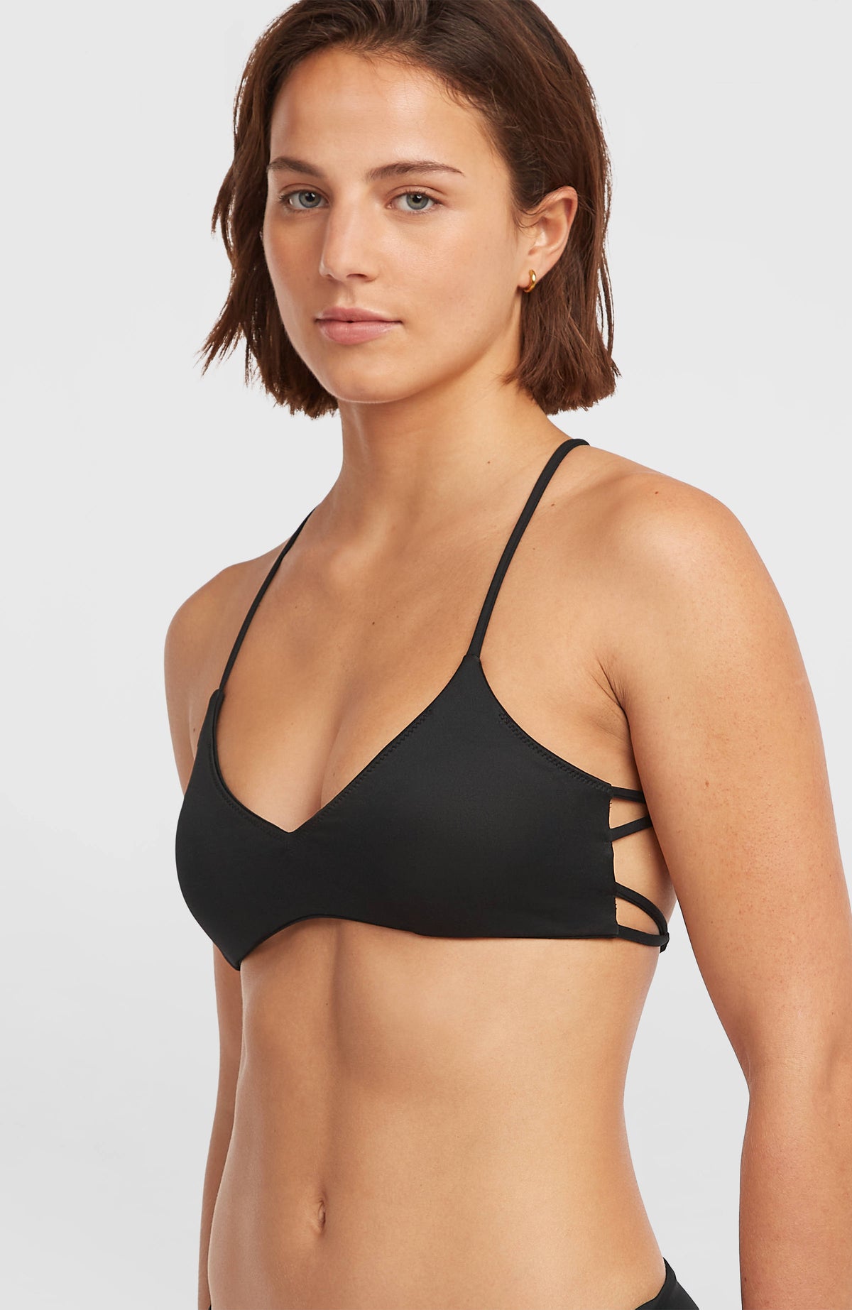 Huntington Bralette Bikini Top | Black Out