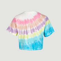 Women Of The Wave Cropped T-Shirt | Blue Tie Dye