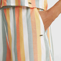 Tiare Woven Tank Top | Orange Multistripe