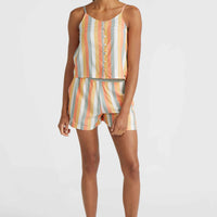 Tiare Woven Tank Top | Orange Multistripe