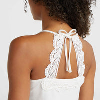 Essentials Ava Lace Tank Top | Snow White