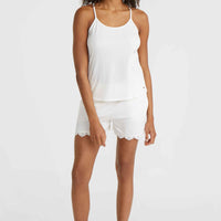 Essentials Ava Lace Tank Top | Snow White