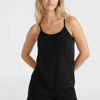 Essentials Ava Lace Tank Top | Black Out