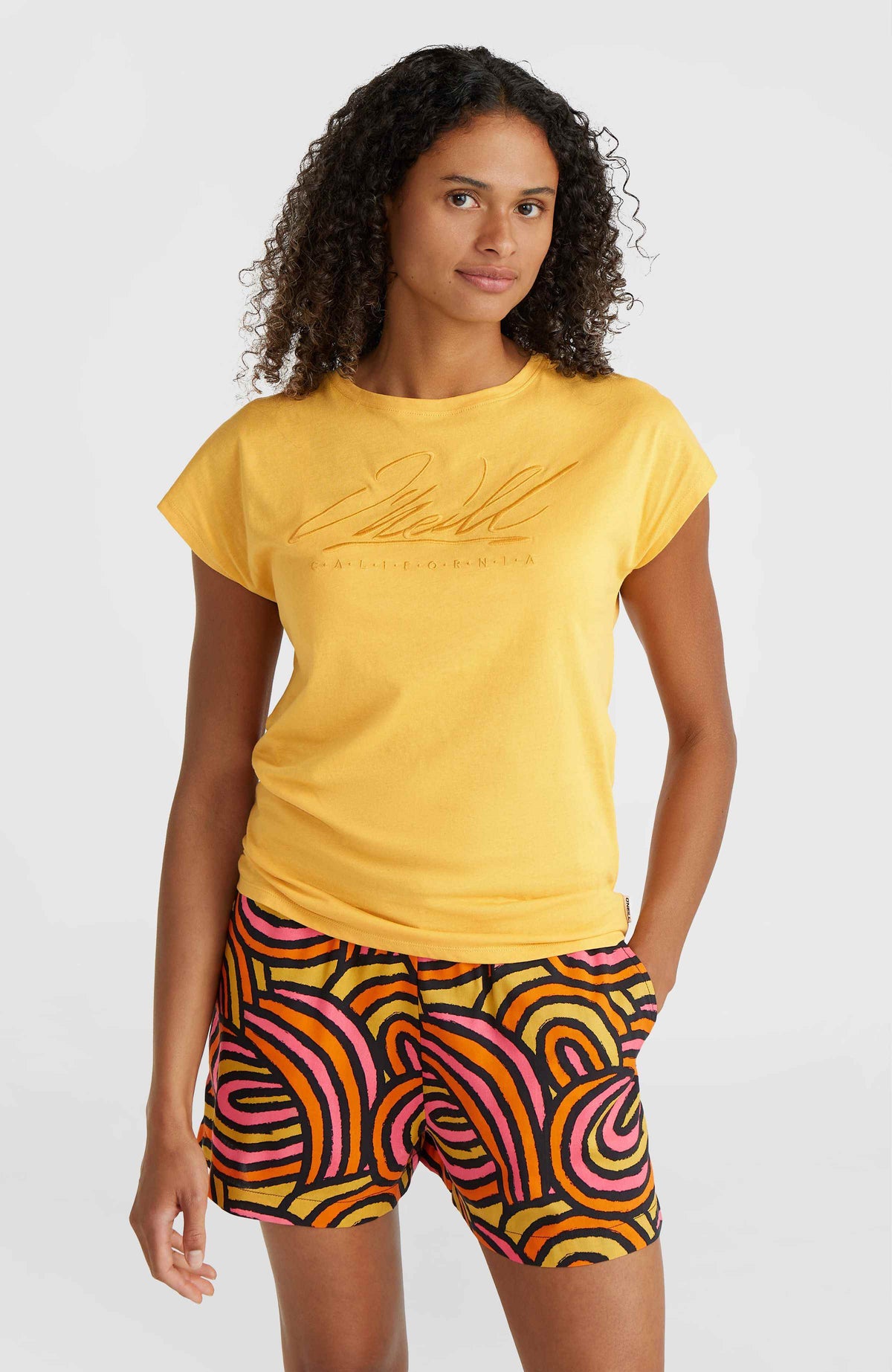 ★KODAK★ Essential Ringer Short Sleeve T-shirt Women YELLOW Essentials O'Neill Signature T-Shirt | Golden Haze – O'Neill