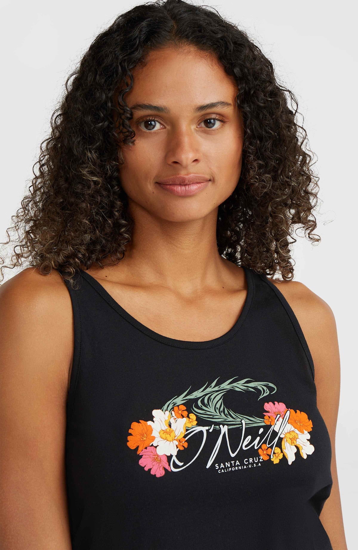 Luana Graphic Tank Top | Black Out
