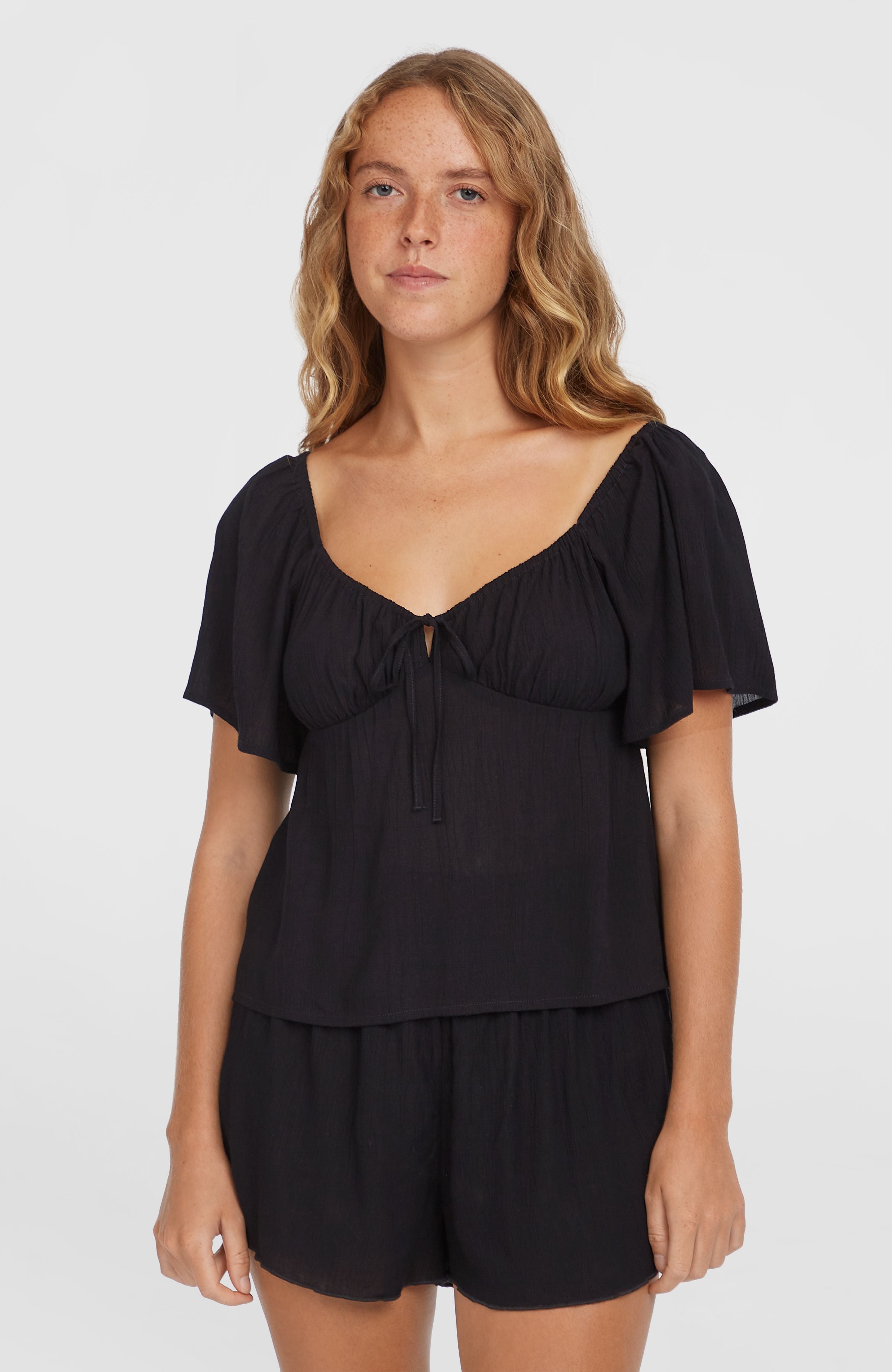 Huges Woven Top | Black Out – O'Neill