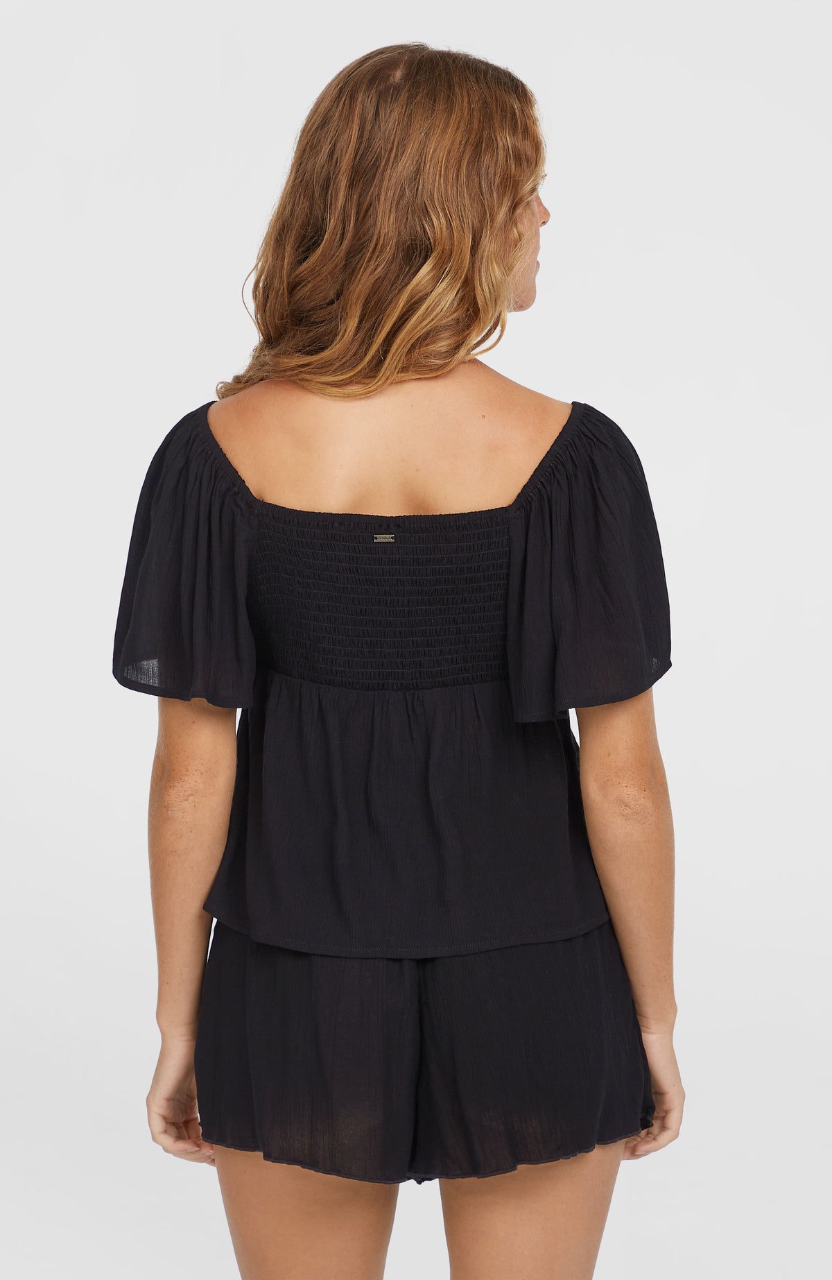 Huges Woven Top | Black Out