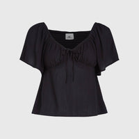 Huges Woven Top | Black Out