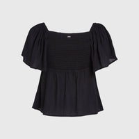 Huges Woven Top | Black Out