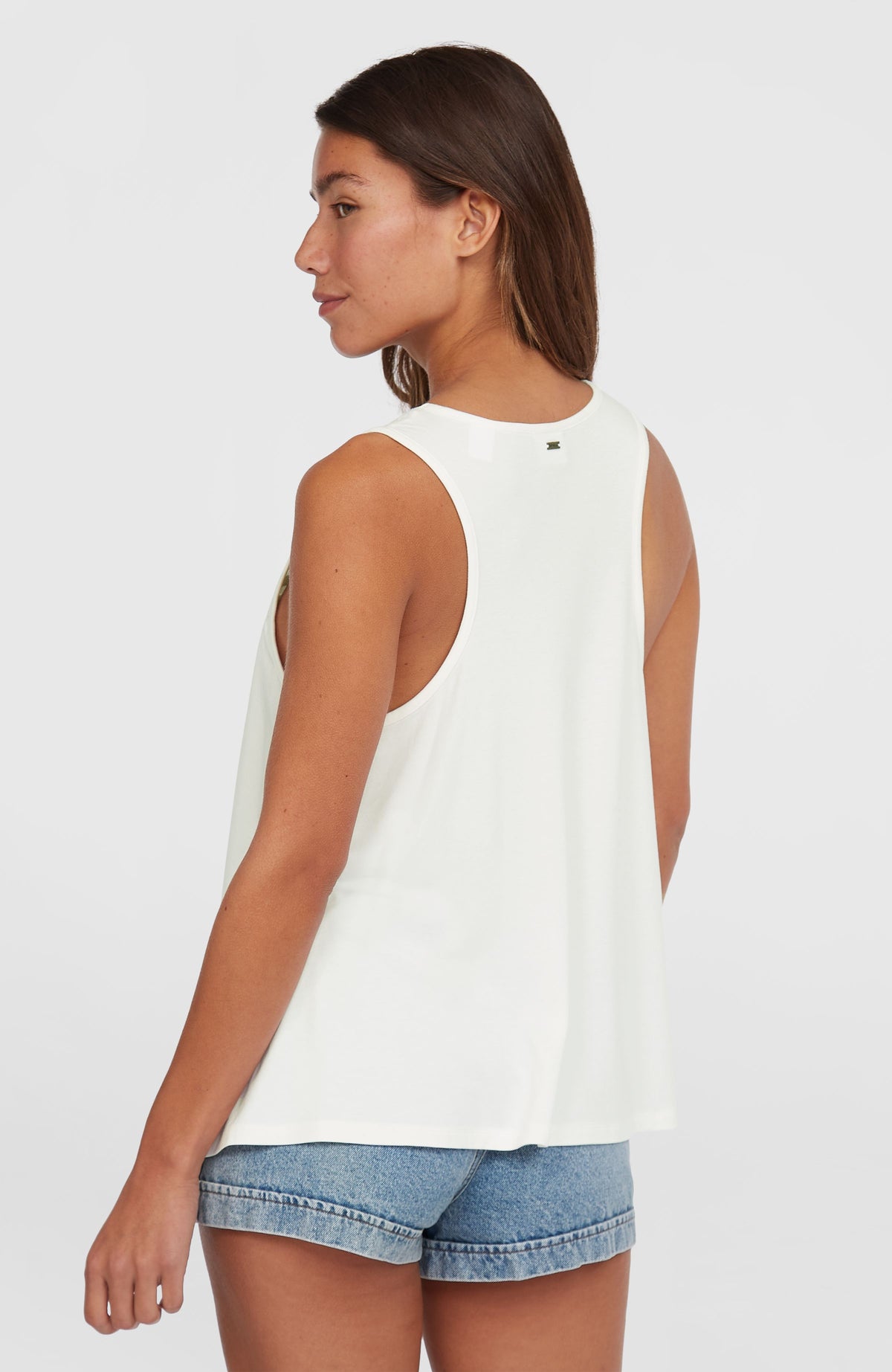 Essentials Tokeena Embroidery Tank | Snow White