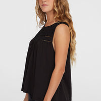 Essentials Tokeena Embroidery Tank | Black Out