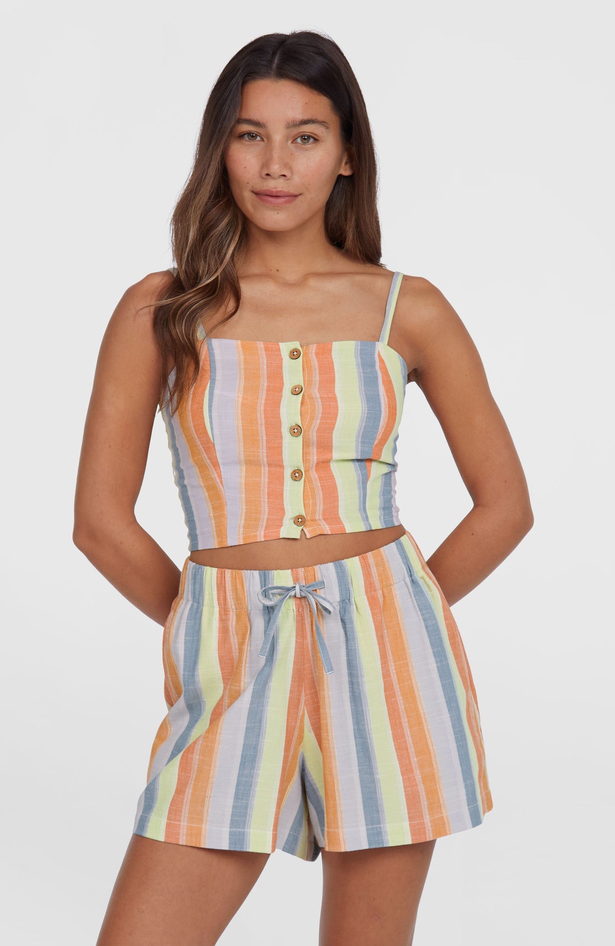 Beach Vintage Cropped Top | Vintage Stripe
