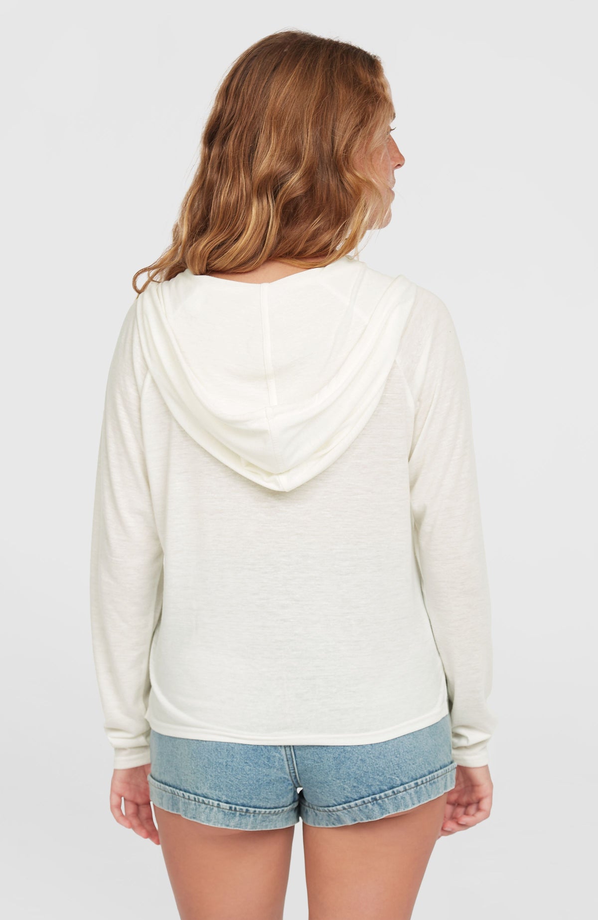 Essentials Long Sleeve Hoodie | Snow White