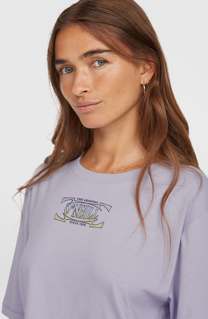 Summer Musthaves Back Print T-Shirt | Purple Gleam