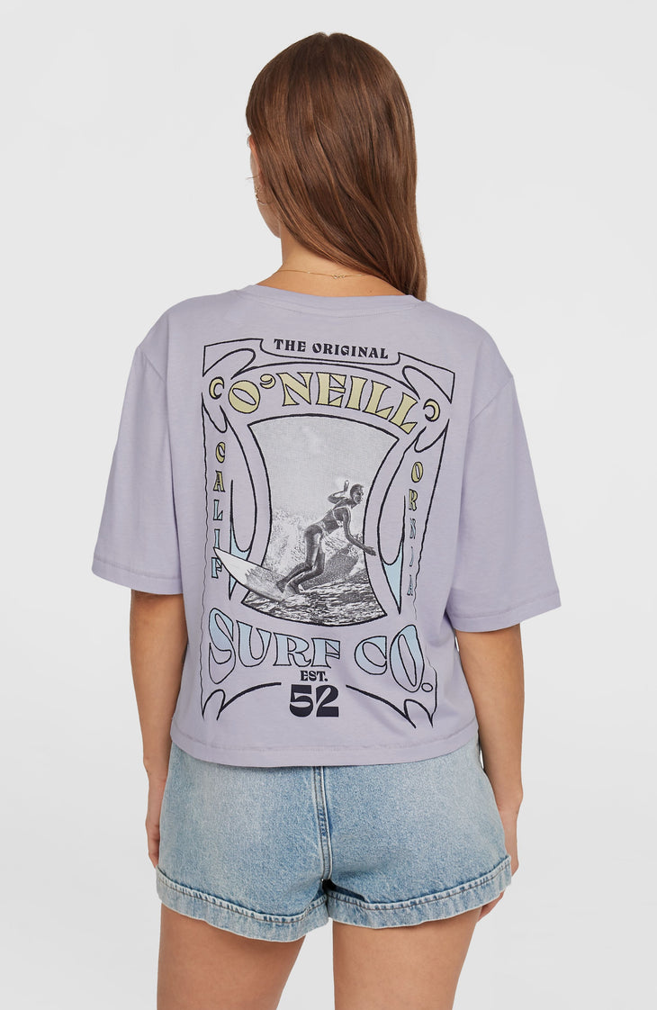 Summer Musthaves Back Print T-Shirt | Purple Gleam