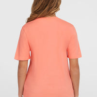 Essentials Script T-Shirt | Coral Pink