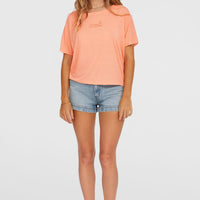 Essentials Script Drape T-Shirt | Coral Pink