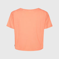 Essentials Script Drape T-Shirt | Coral Pink