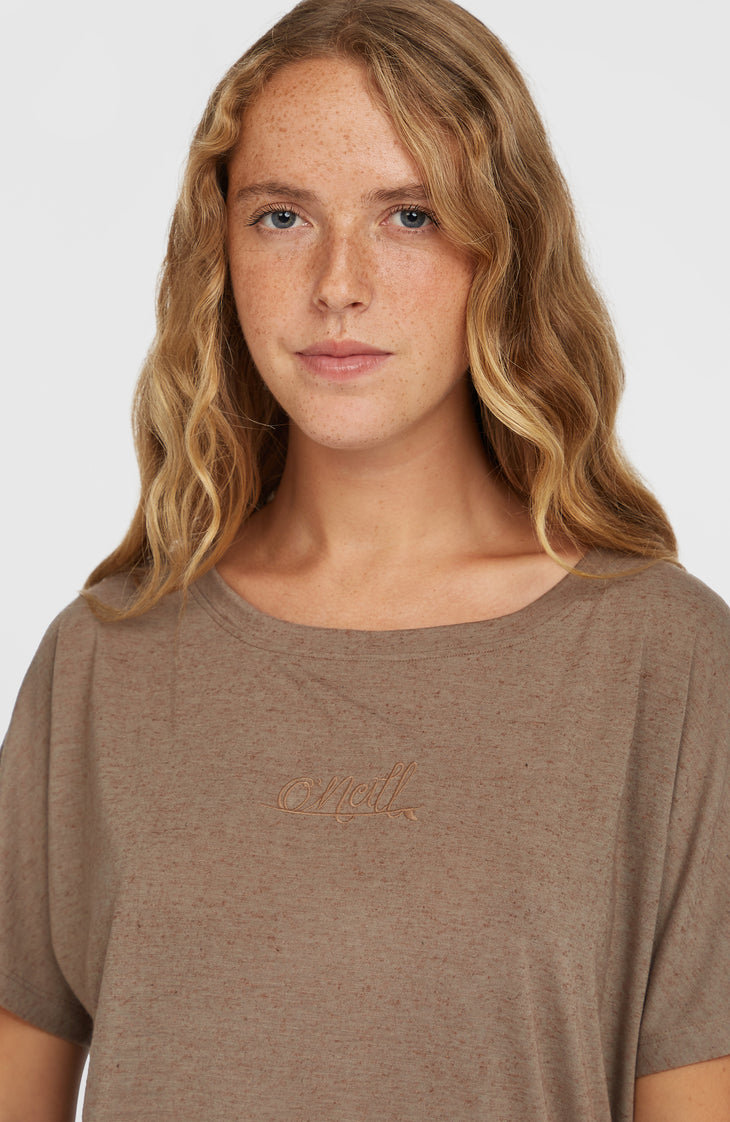 Essentials Script Drape T-Shirt | Pure Cashmere