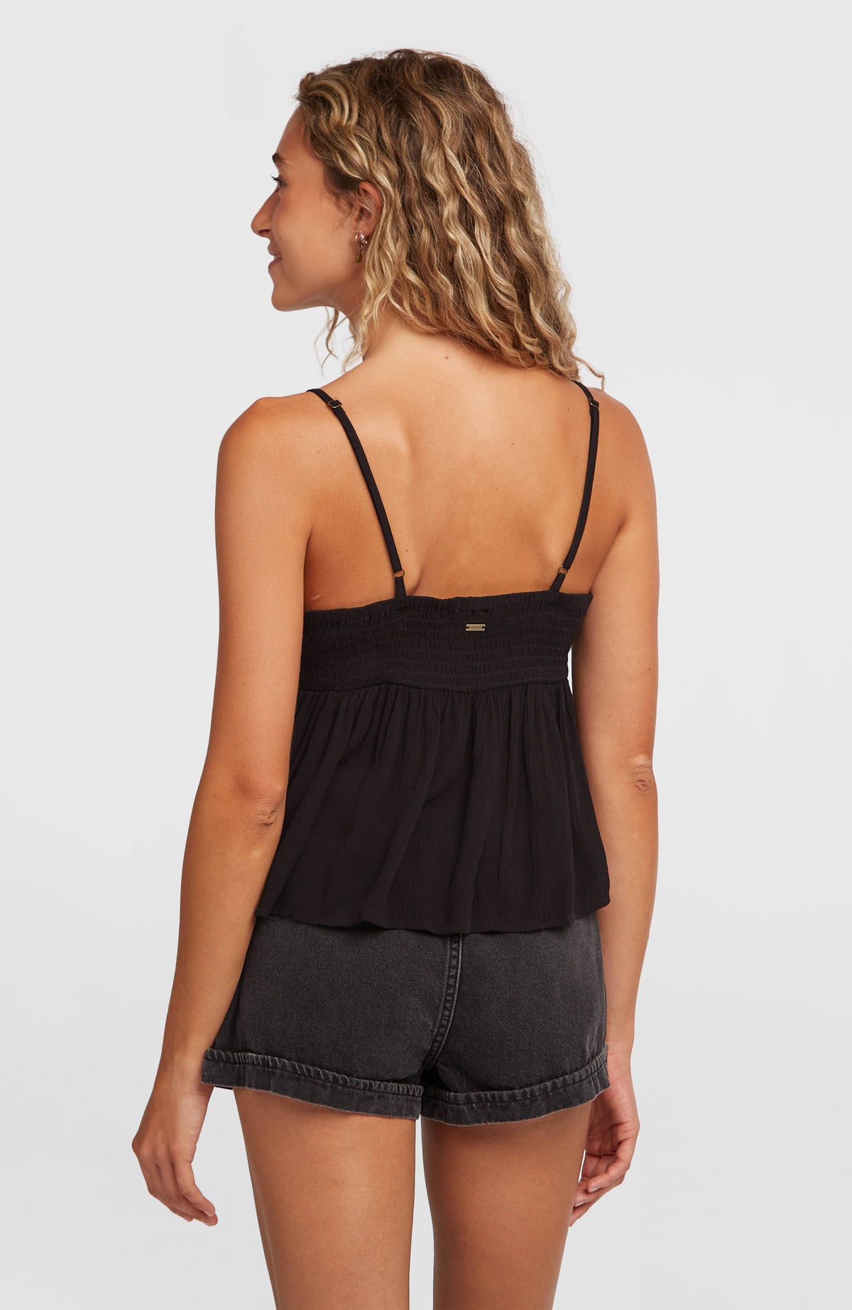 Reeta Woven Top | Black Out