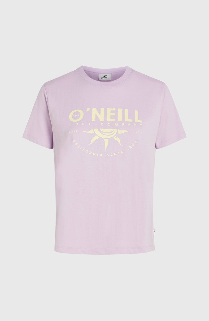 Front Print T-Shirt | Pale Lavender
