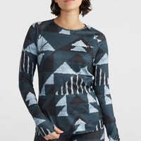 Baselayer Top | Blue Triangle Ikat