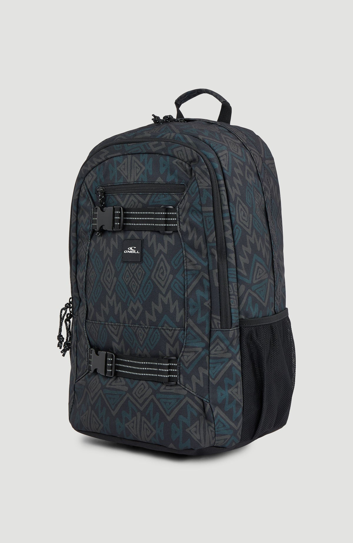 Boarder Backpack | Black Retro Ikat