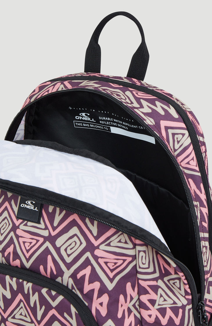 Wedge Backpack | Purple Retro Ikat