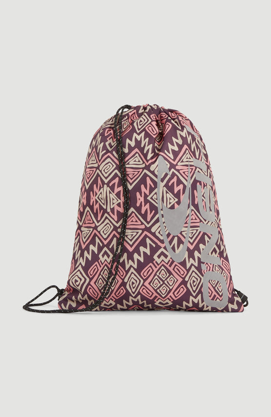 Gym Sack | Purple Retro Ikat