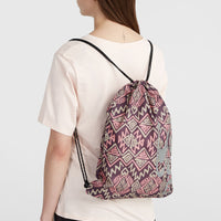 Gym Sack | Purple Retro Ikat