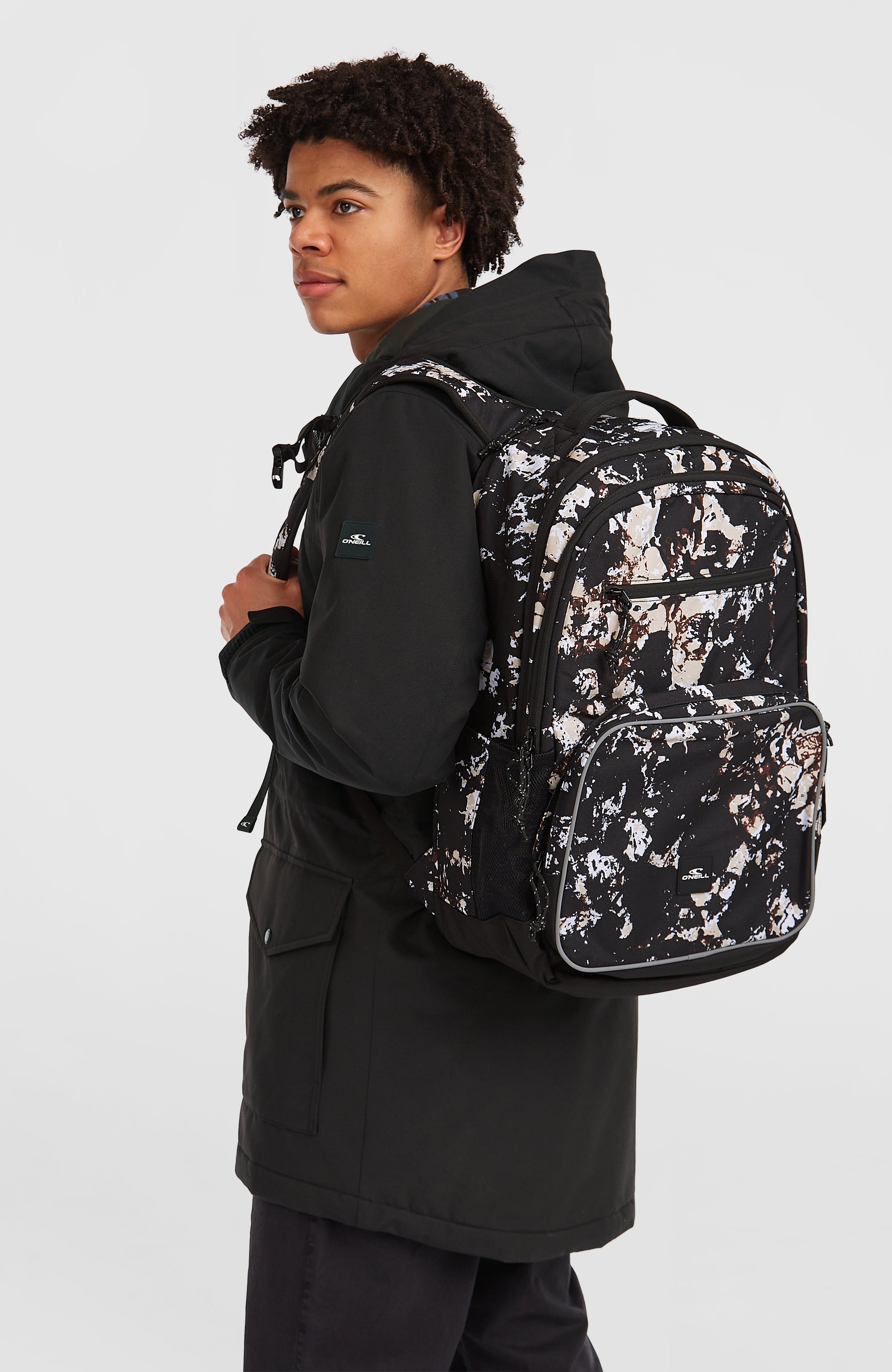 President Backpack | Black/Beige Quarry – O'Neill