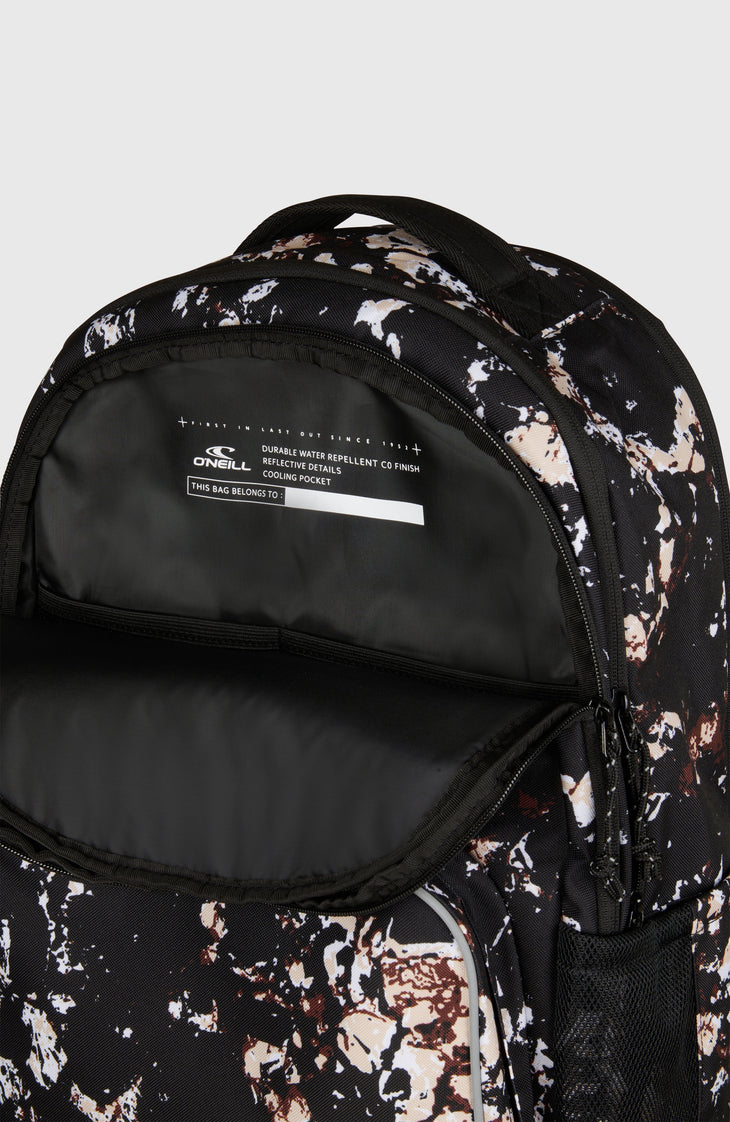 President Backpack | Black/Beige Quarry