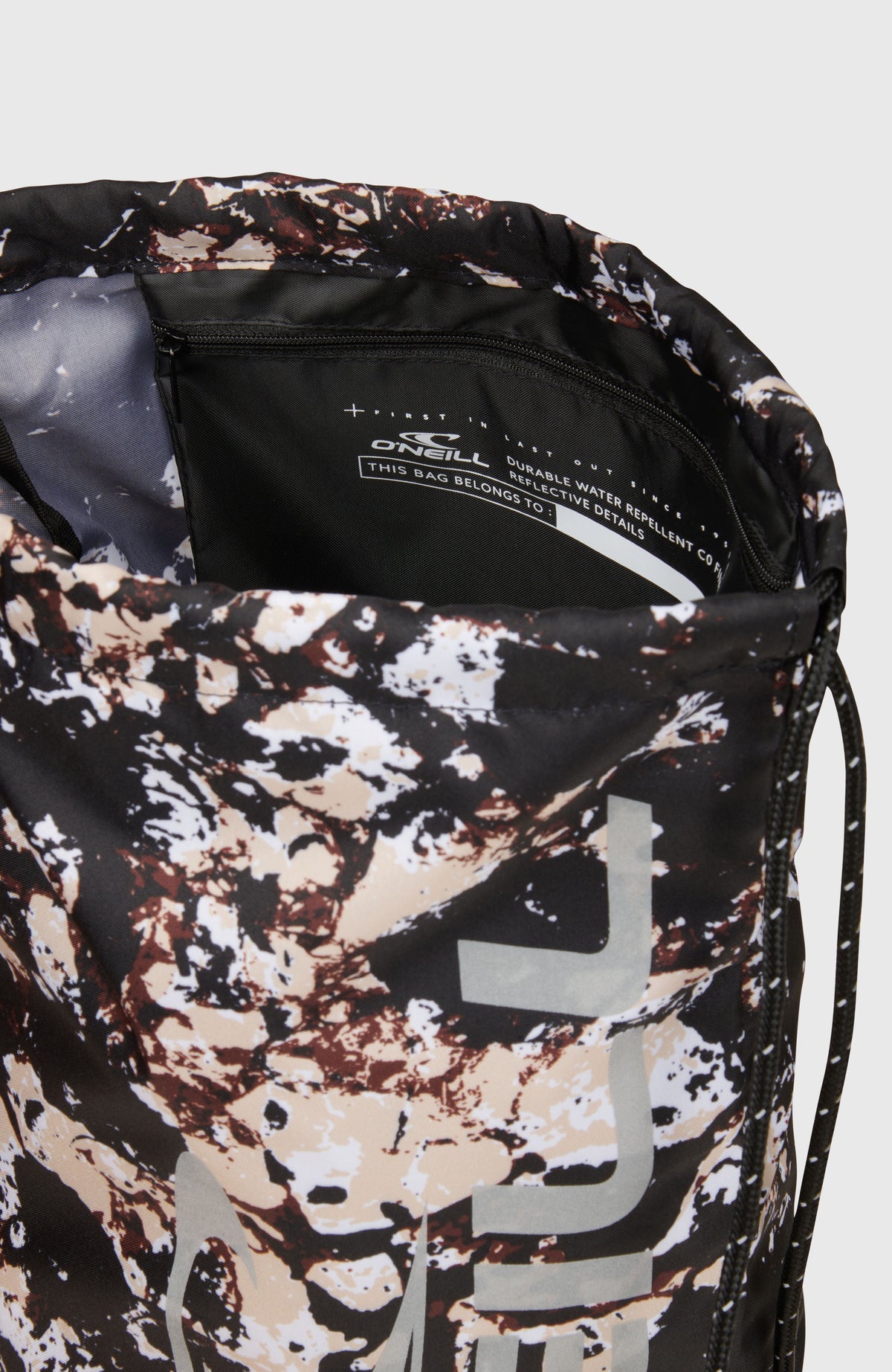 Gym Sack | Black/Beige Quarry