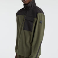 Utility Heavy Full-Zip Fleece | Forest Night Colour Block