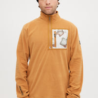 Utility Light Half-Zip Fleece | Rich Caramel