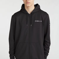 Rutile Full Zip Hoodie Fleece | Black Out