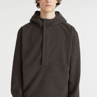 Superfleece Half Zip Hoodie | Black Out Colour Block