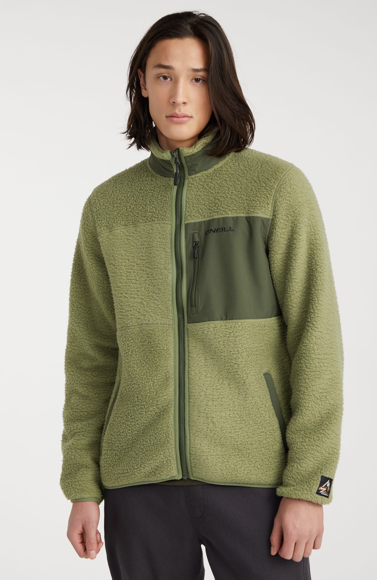 High-Pile Full-Zip Fleece  Deep Lichen Green – O'Neill