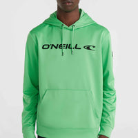 Rutile Solid Hooded Fleece | Luminous Green