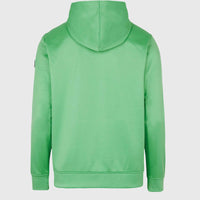 Rutile Solid Hooded Fleece | Luminous Green
