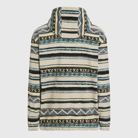 Superfleece Half-Zip Hoodie | Grey Ikat Stripe