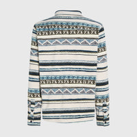 Superfleece Shirt | Grey Ikat Stripe