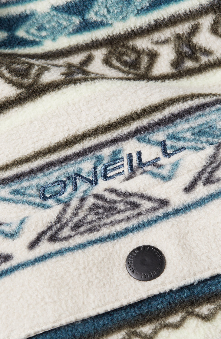 Superfleece Shirt | Grey Ikat Stripe